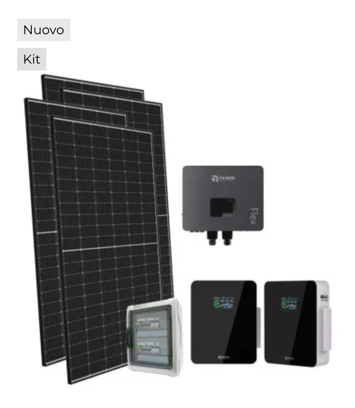 Kit Fotovoltaico monofase Off-Grid 5050W Renon Power 4.6kW Xcellent 10.24kWh