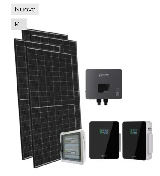 Kit fotovoltaico monofase Off-Grid 6800W Renon Power 6kW litio Xcellent 10.24kWh