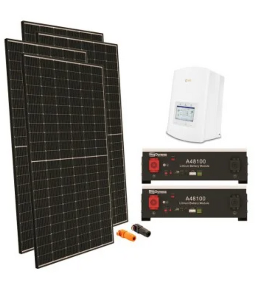 Kit fotovoltaico monofase 4040W inverter Solis 3.6kW litio A48100 Dyness 9.6kWh